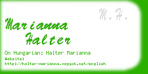 marianna halter business card